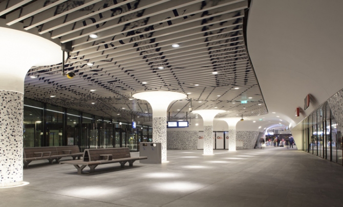 Railway Station in Delft, Netherlands
